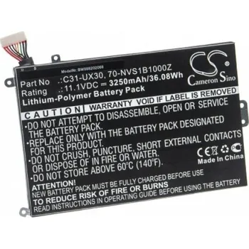Baterie k notebooku VHBW Baterie pro Asus Zenbook UX30 / UX30KA / UX30KU, C31UX30, 3250 mAh