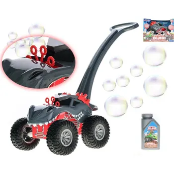 Bublifuk Toys Auto dinosaurus monster truck 30cm s bublifukovačem na baterie s náplní 350ml Barva: Šedá