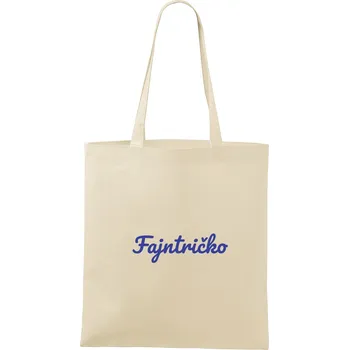 Textilní taška Fajntričko (natural) 37 x 28 cm