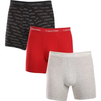 Boxerky 3PACK pánské boxerky Calvin Klein vícebarevné (NB3057A-QYP) M NB3057A-QYP Možnost vrácení zboží ZDARMA do 120 dnů!