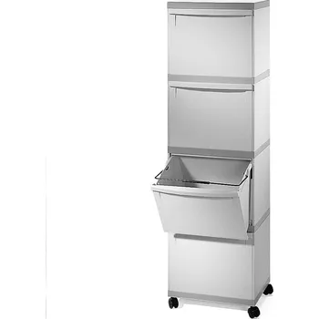 Odpadkový koš Koš na třídění odpadu, s nečleněným vrchním oddílem