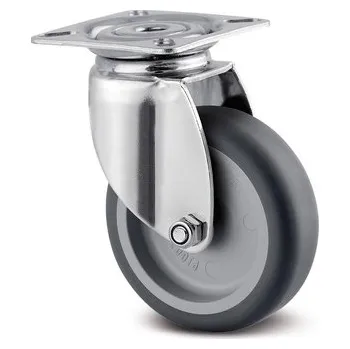 Pojezdové kolečko Agila TENTE Kolečko z nerezové oceli 75mm, otočné, plotýnka, 7470PJO075P40