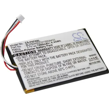 Příslušenství k chytrým hodinkám VHBW Baterie pro Falk F3 / F4 / F6, 1200 mAh