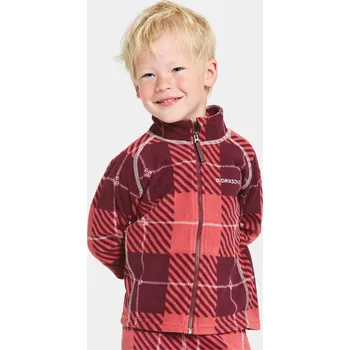 Chlapecká mikina Dětská fleecová mikina Didriksons Monte PR A64 Termos Rusty Wine 130