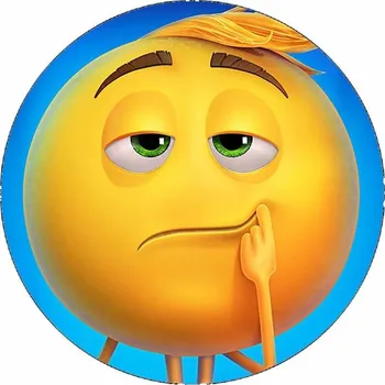Jedlá dekorace na dort Jedlý papír Emoji ve filmu 19,5 cm