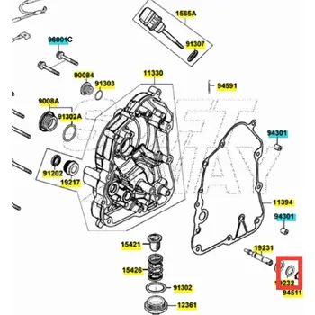 Kymco Vodní pumpa - podložka 21x13,8x1,5mm MA5512