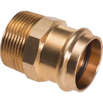 Fitinka Lisovací přechodka CU Press 4243G d 35 x 6/4", vnější závit