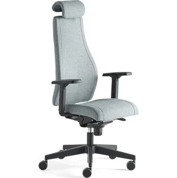 Kancelářská židle LANCASTER, vysoké opěradlo, modrošedá