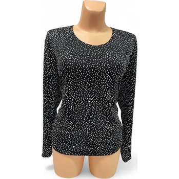 Dámská tunika Černá halenka TRADA, Barva Černá, Velikost 40 - na zakázku, Materiál 98% Polyester 2% Lycra