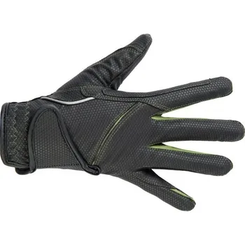 Jezdecké rukavice Jezdecké rukavice HKM Fashion Černá/béžová XS