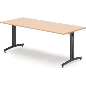 Jídelní stůl Stůl SANNA, 1800x800x720 mm, černá/buk