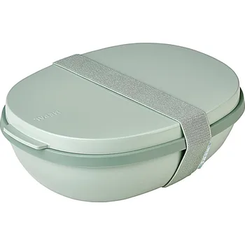 Svačinový box Dvojitý box na oběd Ellipse Duo, 1,4l, světle zelený
