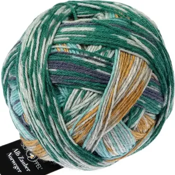 Příze Schoppel Wolle Alb Zauber Norweger 2578 Naturkost (Samovzorující příze Alb Zauber Norweger 2578 Naturkost)