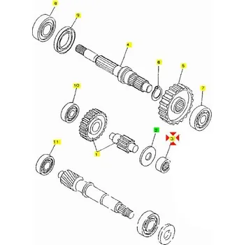 Motor pro motocykl Yamaha Ložisko převodů - č.3 933113156700