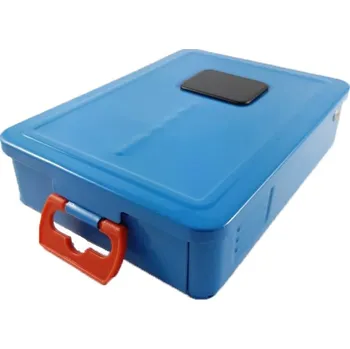 Vrták Plechová kazeta na vrtáky 1,0-10,0x0,5mm, modrá