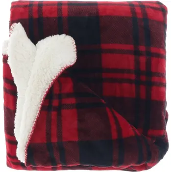 deka Kostkovaná deka Silvestr Design 1 červená 150x200