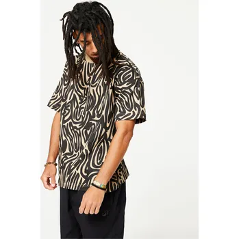 Pánské tričko STAREVER Tričko na tanec Oversized 2XL BÉŽOVÁ