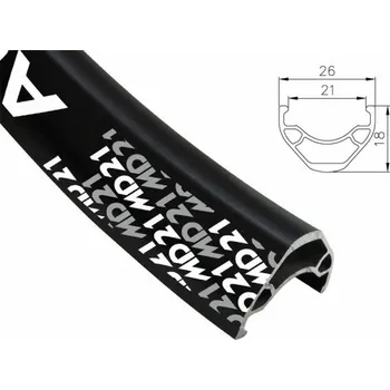 Komponent pro jízdní kolo ALEXRIMS mtb ráfek ALEXRIMS MD21 26x36díra Disk Tubeless Ready H. s černým krytem