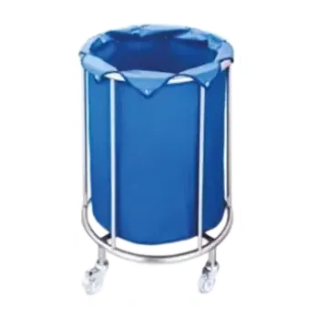 Odpadkový koš CLEANPRO 10, vozík kruhový na třídění odpadu a prádla