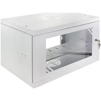 Rozvaděč RACK skříň závěsná NEKU EKO 19" 6U 350mm, šedá