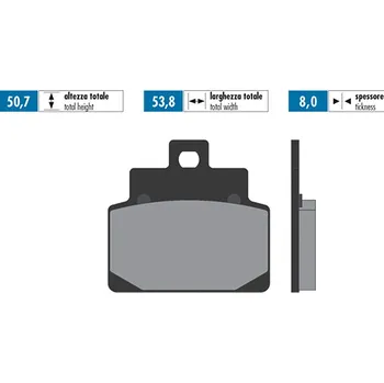 Brzda pro motocykl Polini Brzdové destičky 0460 Polini 174.0028
