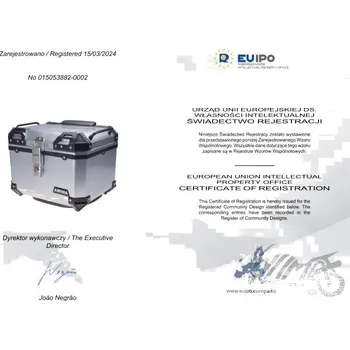 Zavazadlo na motocykl Baotian Kufr adventure 35l stříbrný AW9036S