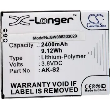 Baterie pro mobilní telefon VHBW Baterie pro Emporia Smart.2, AK-S2, 2400 mAh