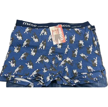 Pánské termoprádlo Bavlněné boxerky Miego Králíci, tmavě modré