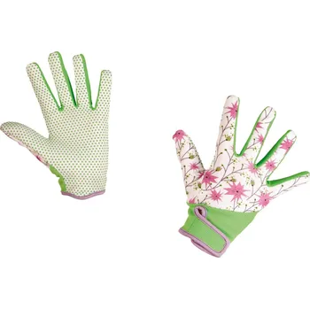 Pracovní rukavice Rukavice pracovní Calla, květované - L