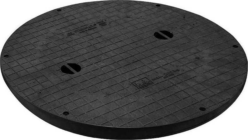 plastový poklop 60cm Plastový poklop PPR 950/800 nosnost 200kg, bez rámu, pro šachty a studny