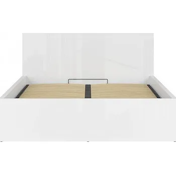 Postel Postel Tetrix s roštem 160cm 160 x 200cm bílá lesk