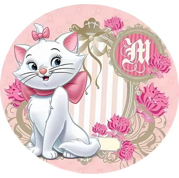 Koberec Disney Kruhový koberec Aristokočky ⌀120cm - Kočička Marie