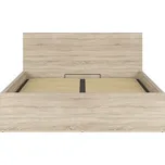 Postel Tetrix s roštem 160cm Dub sonoma 160 x 200cm