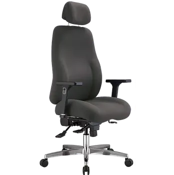 TOLEDO, židle kancelářská, látka šedá