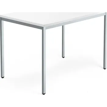 Psací stůl Psací stůl QBUS, 4 nohy, 1200x800 mm, stříbrný rám, bílá