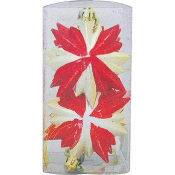 Vánoční ozdoba Vánoce Ozdoba MagicHome, 8x9,5cm, 6dílná, červeno-zlatá