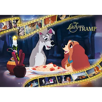TREFL Puzzle Premium Plus Iconic Moments: Lady a Tramp 1000 dílků