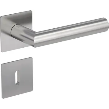 Dveřní kování Griffwerk Kování GK-LUCIA PIATTA S QUATRO HR plochá rozeta (nerez) Provedení: klika/klika bez rozet