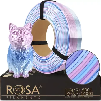 Filament ReFill ROSA3D / PLA SILK / MULTICOLOUR CANDY / 1,75 mm / 1 kg