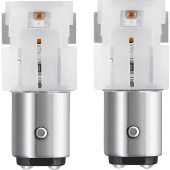 Auto-moto Žárovka OSRAM P21/5W 12V BAY15d LED červená 2ks