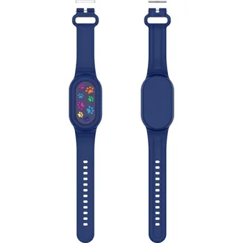 Příslušenství k chytrým hodinkám VSECHNONAMOBIL 87601 CARTOON Dětský silikonový řemínek na Samsung Galaxy SmartTag 2 BLUE PAWS