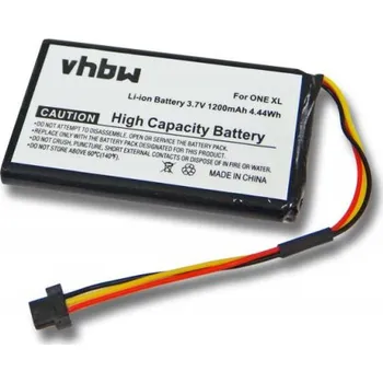 Příslušenství k chytrým hodinkám VHBW Baterie pro TomTom Start 62 / One XL Traffic, 1200 mAh