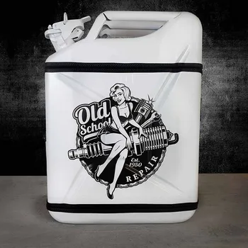 Dárkový potravinový koš Bary z Kanystru Pin Up | Kanystr Bary | Dárek pro muže | Dárek pro milovníka automobilů