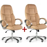 Kancelářské křeslo KEVIN 1+1 ZDARMA, béžová