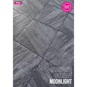 Venkovní dlažba FEROBET NATURE MOMENTS 30 × 30 × 6 cm RELIÉFNÍ !!! Patentovaná dlažba Standard reliéfní MOONLIGHT