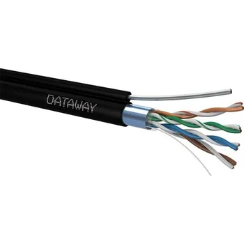Síťový kabel DATAWAY FTP kabel Cat5e, drát, PE, Fca, samonosný (100m cívka)