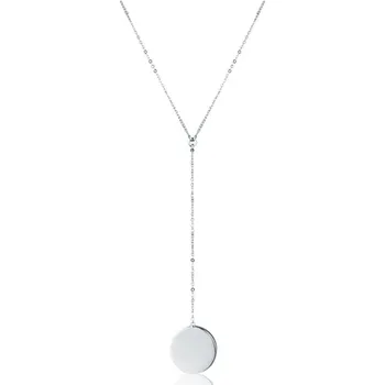 Náhrdelník Stříbrný náhrdelník s plackou