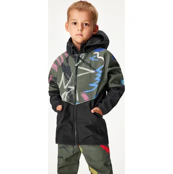 Dětská softshellová bunda s fleecem Slim, Černá, Khaki, Fantazie Velikost: 80/86