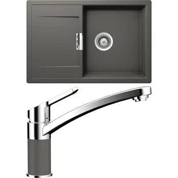 Granitový dřez Set Schock S7-3 (dřez Mono D-100 Silverstone + baterie SC-90 Silverstone)