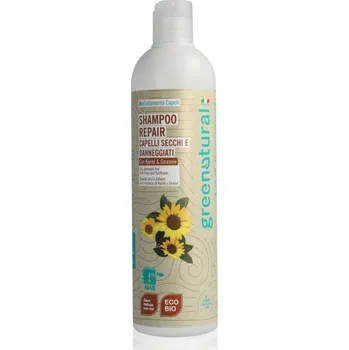 Šampon Greenatural Shampoo Repair regenerační šampon pro suché a poškozené vlasy s bambuckým máslem 400 ml